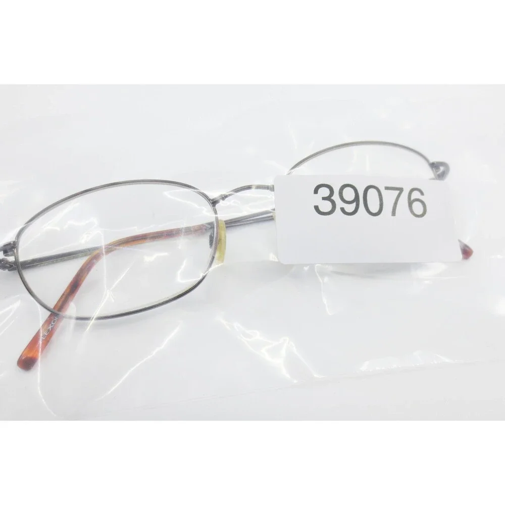 Flexon by Marchon 601 Coffee Brown Oval Eyeglass Frames 52-19-145 Mens Womens